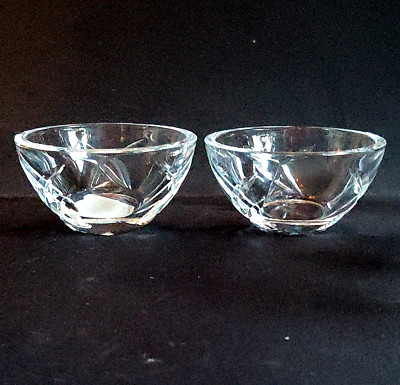 WATERFORD SIGNATURE JOHN ROCHA VOTIVE, Cut Lead Crystal, 4'', 2PC SET