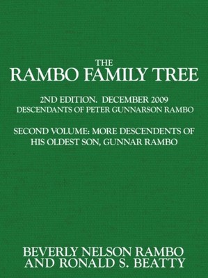Beatty - Rambo Family Tree Volume 2  more descendants of Gunnar Rambo - S555z
