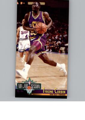 1993-94 Jam Session Utah Jazz Team Night Sheet SGA #NNO Tyrone Corbin