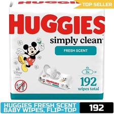 Huggies Simply Clean Fresh Scent Baby Wipes 192ct Flip-Top Packs