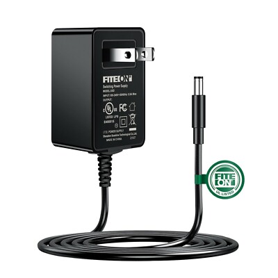 UL 5ft AC Adapter for BLACK & DECKER VEC157BDC VEC157BD LED Spotlight Power PSU