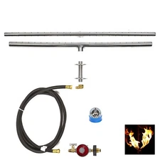 T36CK: BASIC PROPANE DIY GAS FIRE PIT KIT & 36" LIFETIME WARRANTED 316 BURNER 