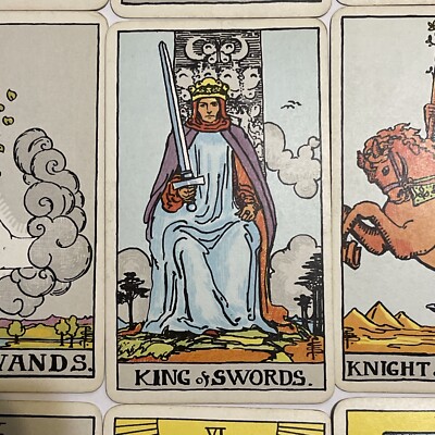 Vintage 1971 The Rider Tarot Deck Complete 78 Cards Switzerland by