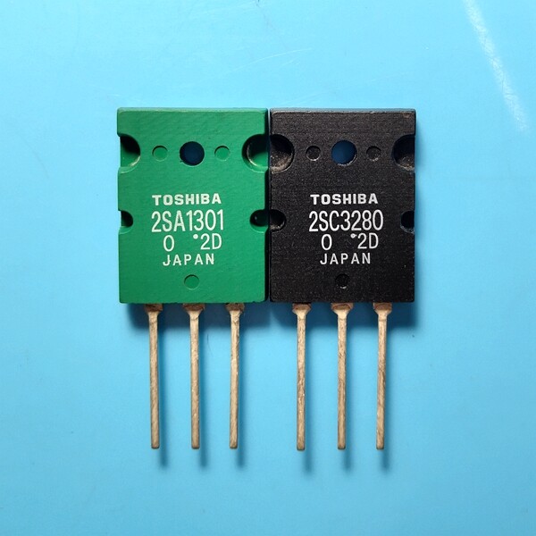 TOSHIBA 2SA1301 / 2SC3280 Transistor Pairs - TO-3PL Package (5 Pair / 10 Pcs)