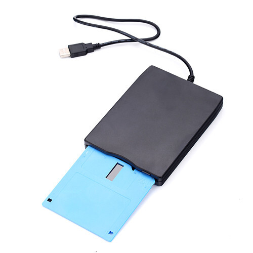 Brand New Slim External USB 3.5" 1.44MB Floppy Disk Drive Windows XP/7/iMac - Picture 1 of 5