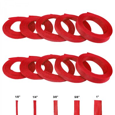 Johnny Law Motors Red Wire Loom Variety Pack – 50 Total Feet For Engine & Harness 2 thumbnail image