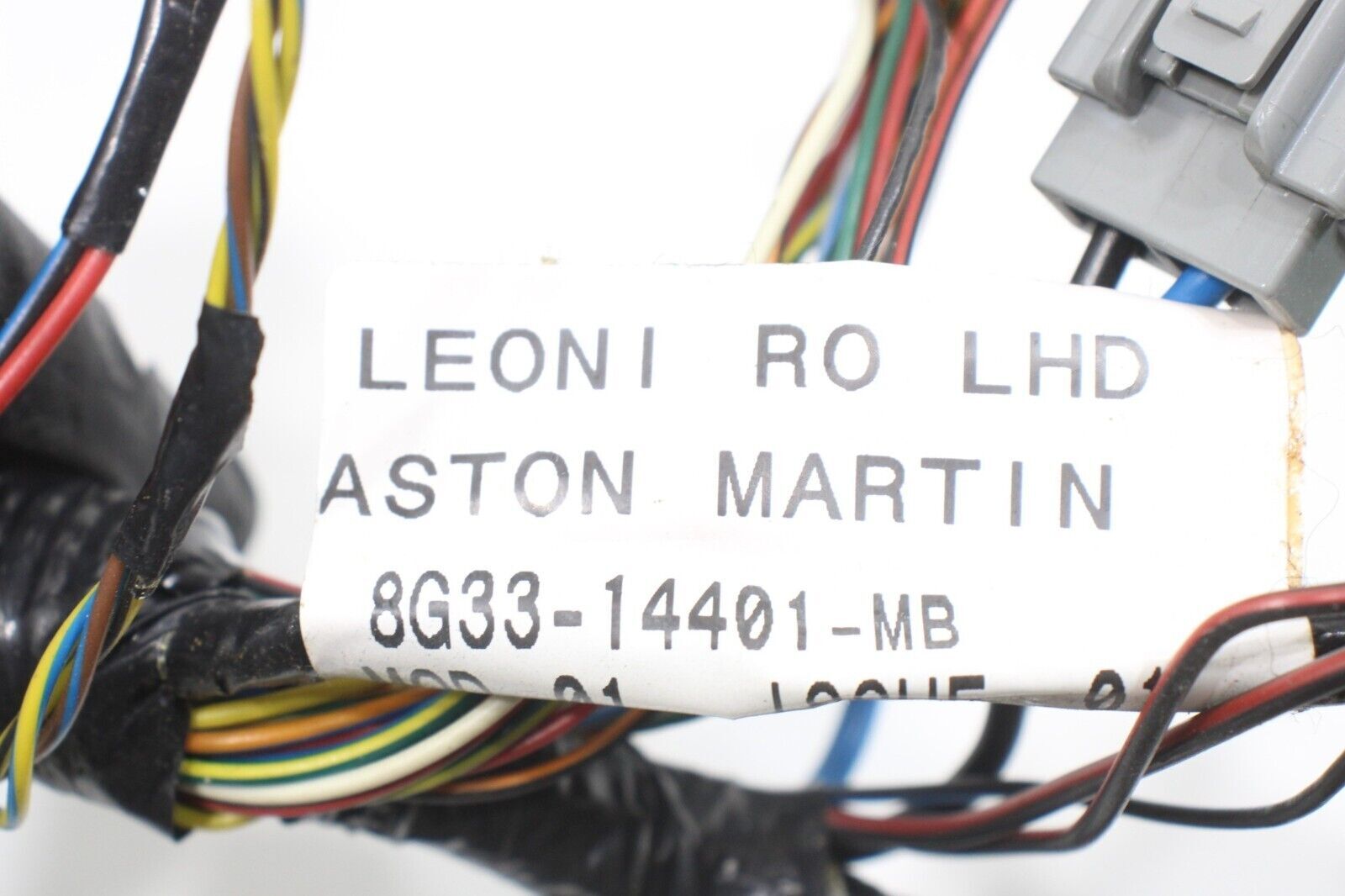 2008 ASTON MARTIN V8 VANTAGE DASH DASHBOARD INSTRUMENT PANEL WIRE HARNESS OEM