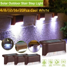Solar Led  Deck Step Lights Waterproof for Outdoor Stairs Fence Yard Patio Decor