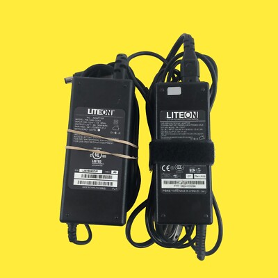 Lot of 2 LITEON Different Models Laptop 120V Power Adapters Replacement #9911