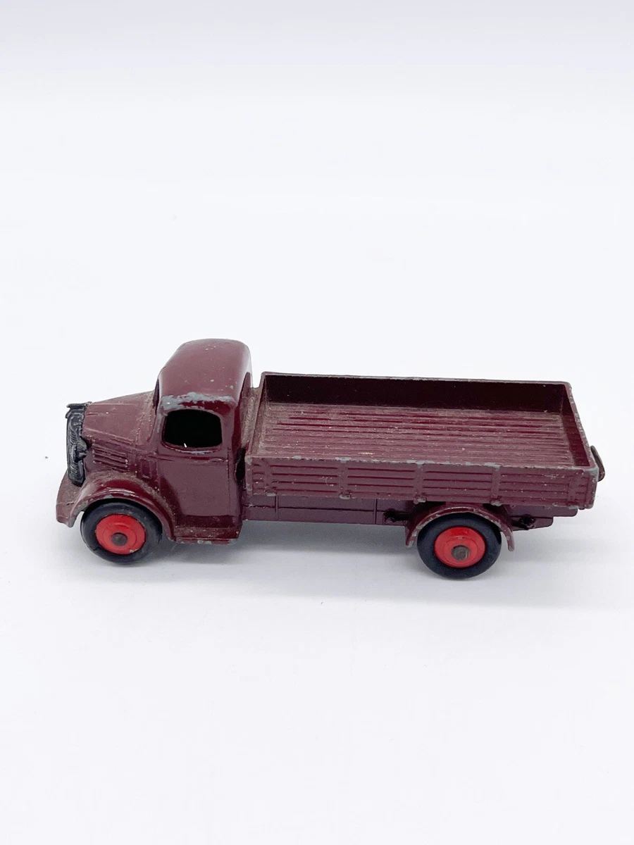 DINKY TOYS 1950s Austin Lorry Flatbed Truck 30J Maroon Missing One Headlight
