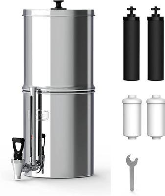 #ad Waterdrop WD TK F Gravity fed Water Filter System 2.25 gallon Stainless steel $169.00