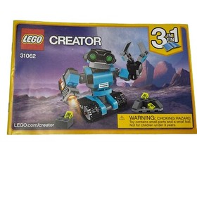 Lego Creator 31062 Robot Explorer Set of 3 Instruction Manual Booklets No Bricks
