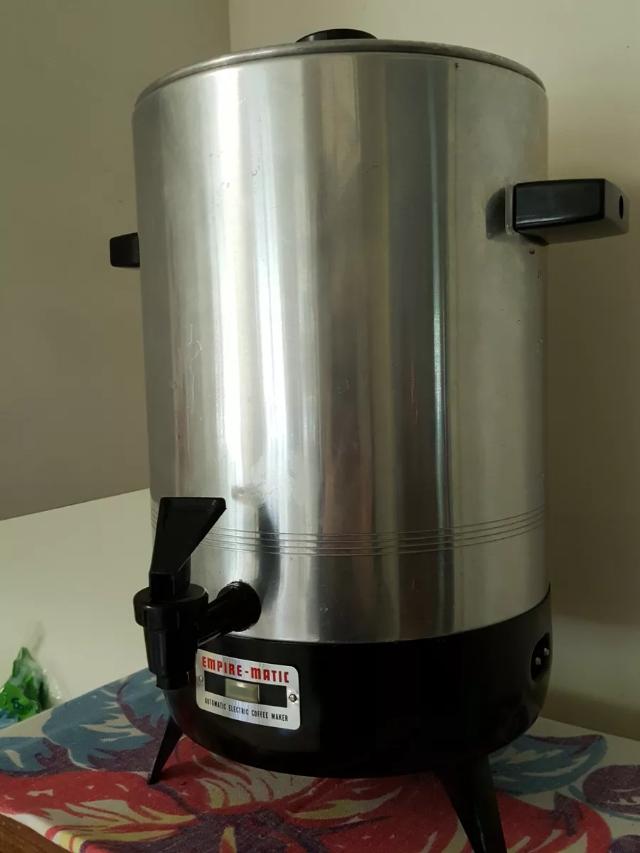 Vintage Empire-Matic Automatic Electric 32 Cup Party Coffee Maker 2032SP USA