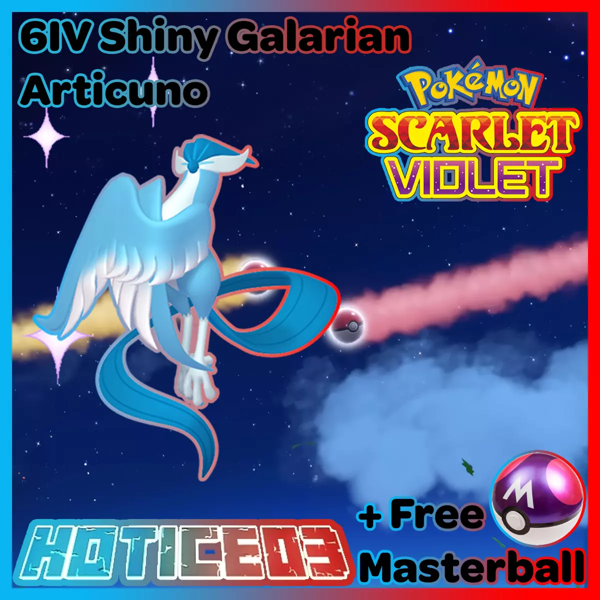 ✨ SHINY ✨ Event GALAR ARTICUNO Level 1 ✨ Pokemon Scarlet Violet ✨FAST  DELIVERY