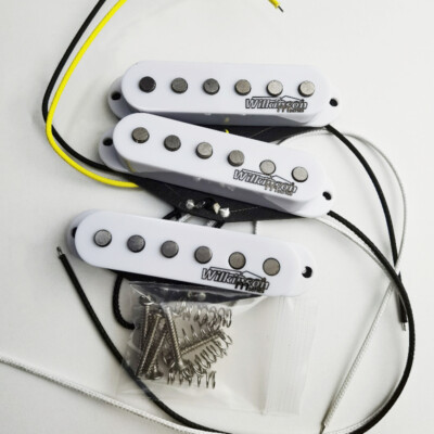 White Wilkinson WHAS Strat Guitar High Output Ceramic Magnet Single Coil Pickup