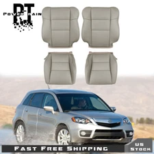 For Acura RDX 07-2012 Front Driver Passenger Perforated Leather Seat Cover Gray