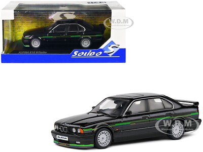 1994 BMW E34 ALPINA B10 BITURBO BLACK 1/43 DIECAST CAR BY SOLIDO S4310406