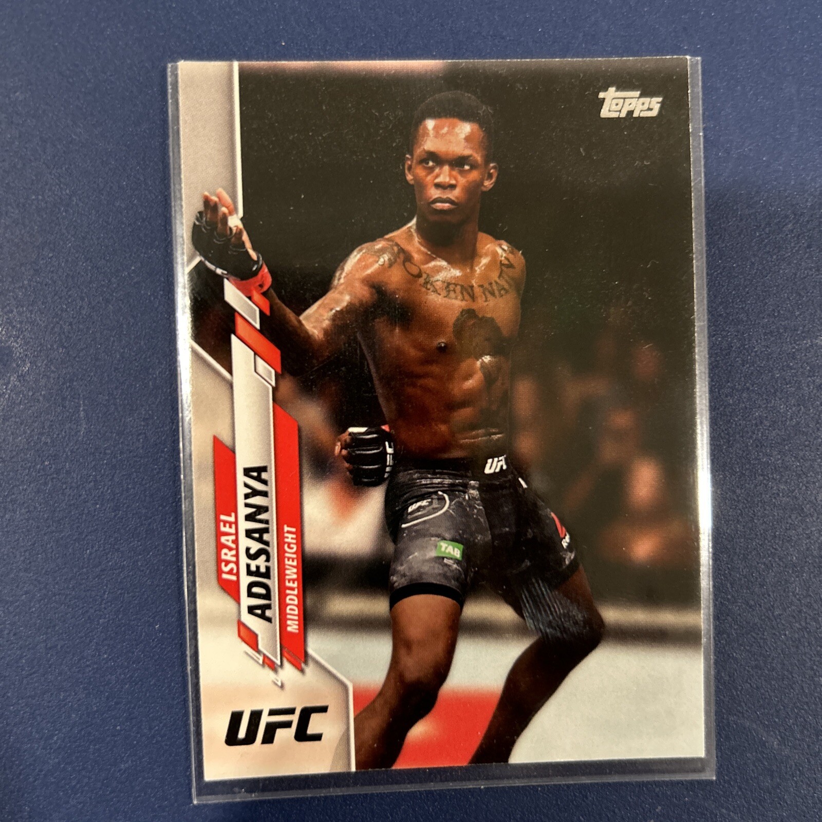 2020 Topps UFC MMA #75 Israel Adesanya - Middleweight Champ