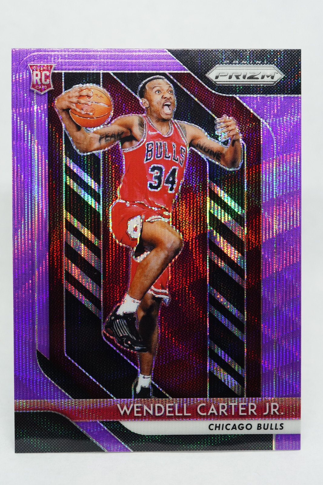2018-19 Panini Prizm Purple Wave Prizm Wendell Carter Jr #80 Rookie RC INVEST