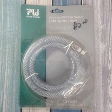 Plumb Works Kitchen Faucet Side Spray Hose New In Package 48” Brass Connection