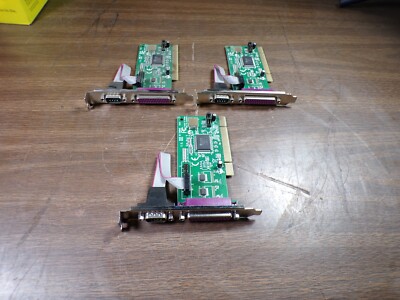 LOT OF 3 StarTech PC/2S1P PCI to Serial Parallel Port Combo Card High Profile