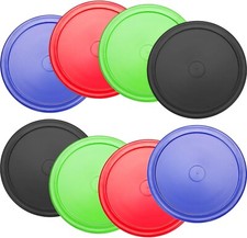 8 Pieces Round Air Hockey Pucks for Game Tables, Equipment, Accessories 7 Grams
