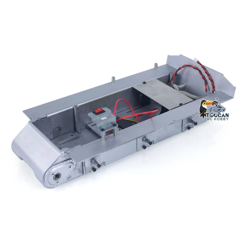 Metal Chassis with Smoke Unit Switch for Henglong 1/16 RC Tank 3898 M4A3 Sherman - Image 2 of 4