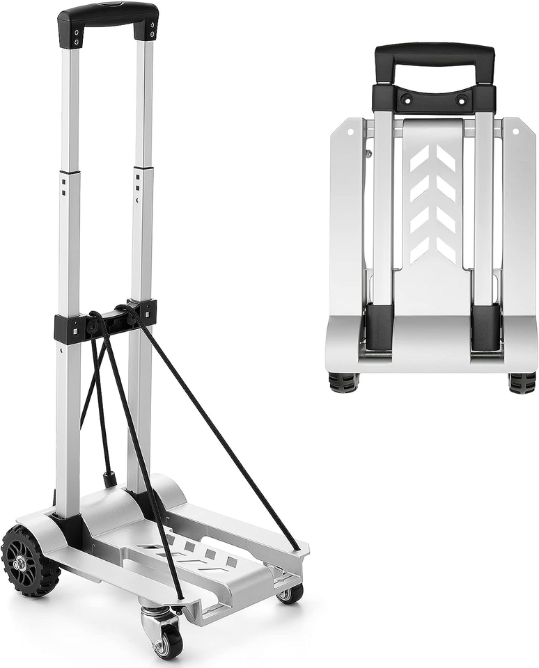 Foldable Hand Truck 270 Lbs Aluminum Panel Folding Luggage Cart foldable-hand-truck-270-lbs-aluminum-panel-folding-luggage-cart