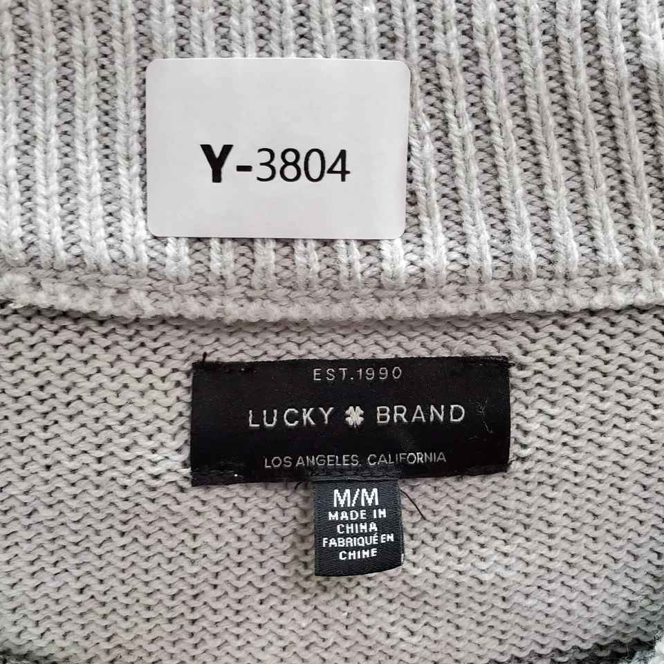 Lucky Brand Women Sweater Medium Gray Striped Boat Neck Pullover Long Sleeve - Image 2 of 4