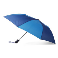 Stylish Auto Open Umbrella Rubber Handle Recycled Canopy Wind  Rain Protection
