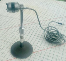 vintage D4T American dynamic salt shaker microphone Atlas Sound base