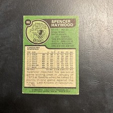 #88 Spencer Haywood 1977-78. Topps Cb14-2 new york knicks