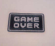 Game Over Embroidery Patch Iron On