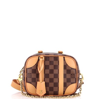 Louis Vuitton Valisette Souple Handbag Damier with Leather BB | eBay