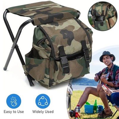 Angelstuhl Campingstuhl Rucksackhocker Sitzrucksack Tasche Campinghocker Faltbar