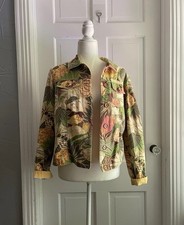 Vintage Coldwater Creek Jacket - Size S - Boho Floral Print Fall/Spring Artsy