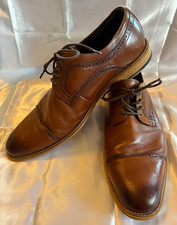 STACY ADAMS - Men's Dickinson Cap-Toe Lace-up Oxford - Cognac Brown - Size 12