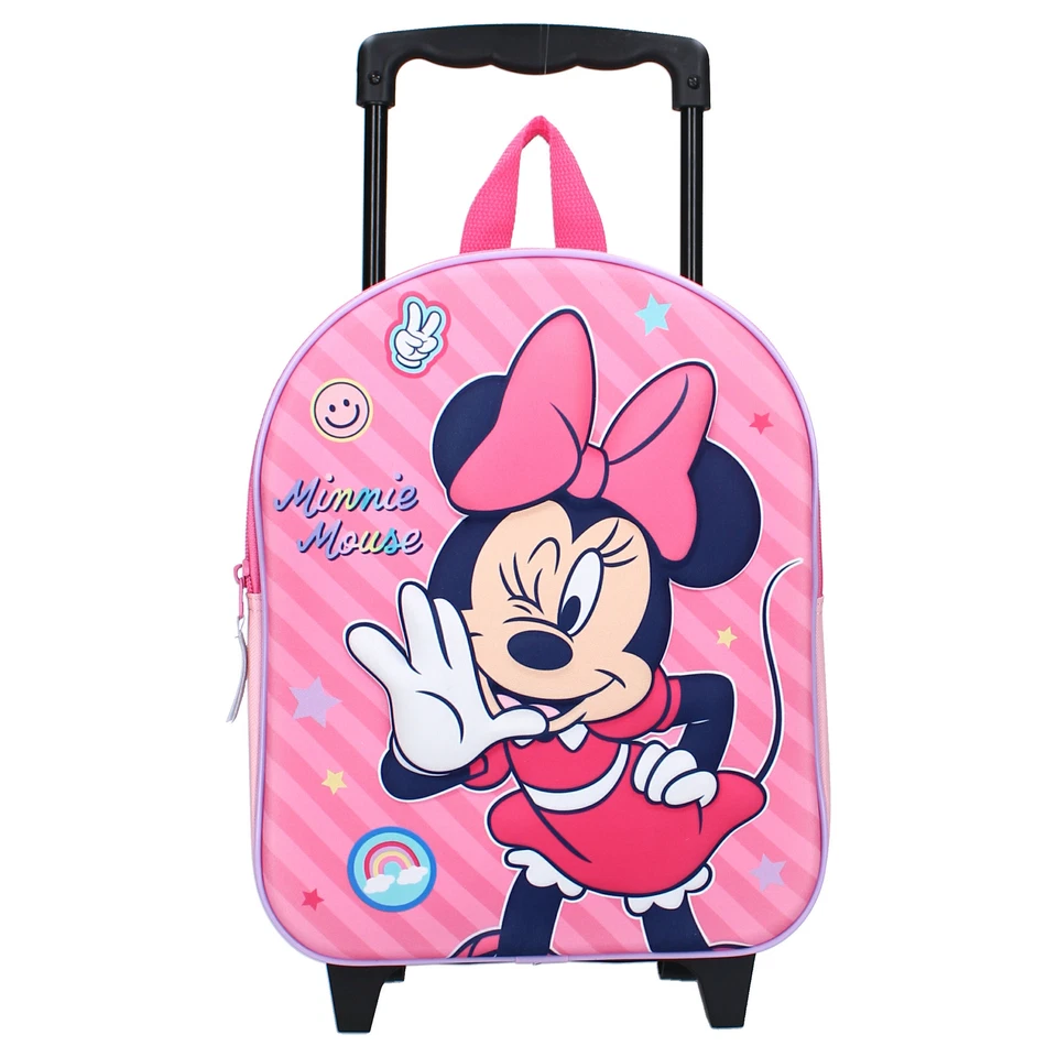 Disney Minnie Mouse Trolley Koffer Mochila Infantil Rosa Poliéster 2 Ruedas - Imagen 2 de 4