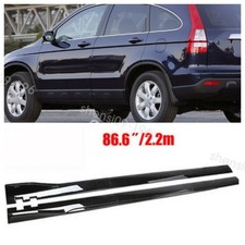 86.6 Black Side Skirt Extension Rocker Splitter Lip For Honda Cr-v Crv 2007-17