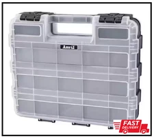 NEW Double-Sided 30-Compartment Small Parts Organizer Secure & Portable Storage