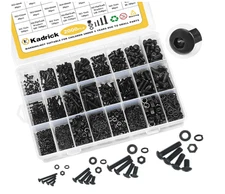 Kadrick Metric Screw Assortment, 2000PCS Metric Bolt Assortment Kit M2 M3 M4 M5
