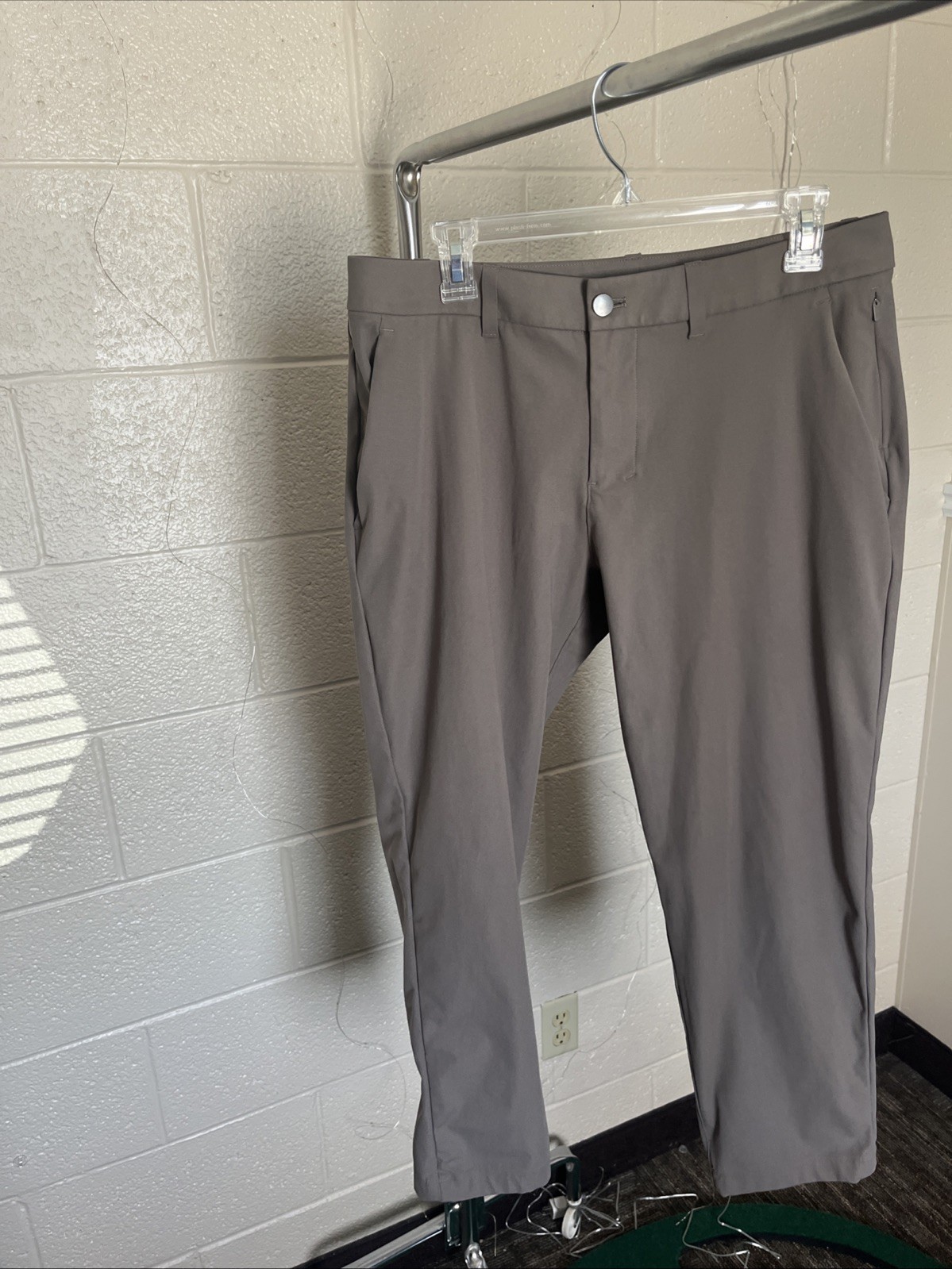 Lululemon Pants Mens 34x28 Brown ABC Slim Warpstreme Stretch Golf Casual Comfort