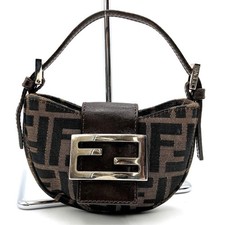  CLEARANCE Fendi Zucca Mini Mamma Bucket Mini Croissant Mini Handbag Pouch Nylon