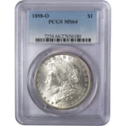 1898 O Morgan Dollar MS 64 PCGS Silver Uncirculated $1 Coin