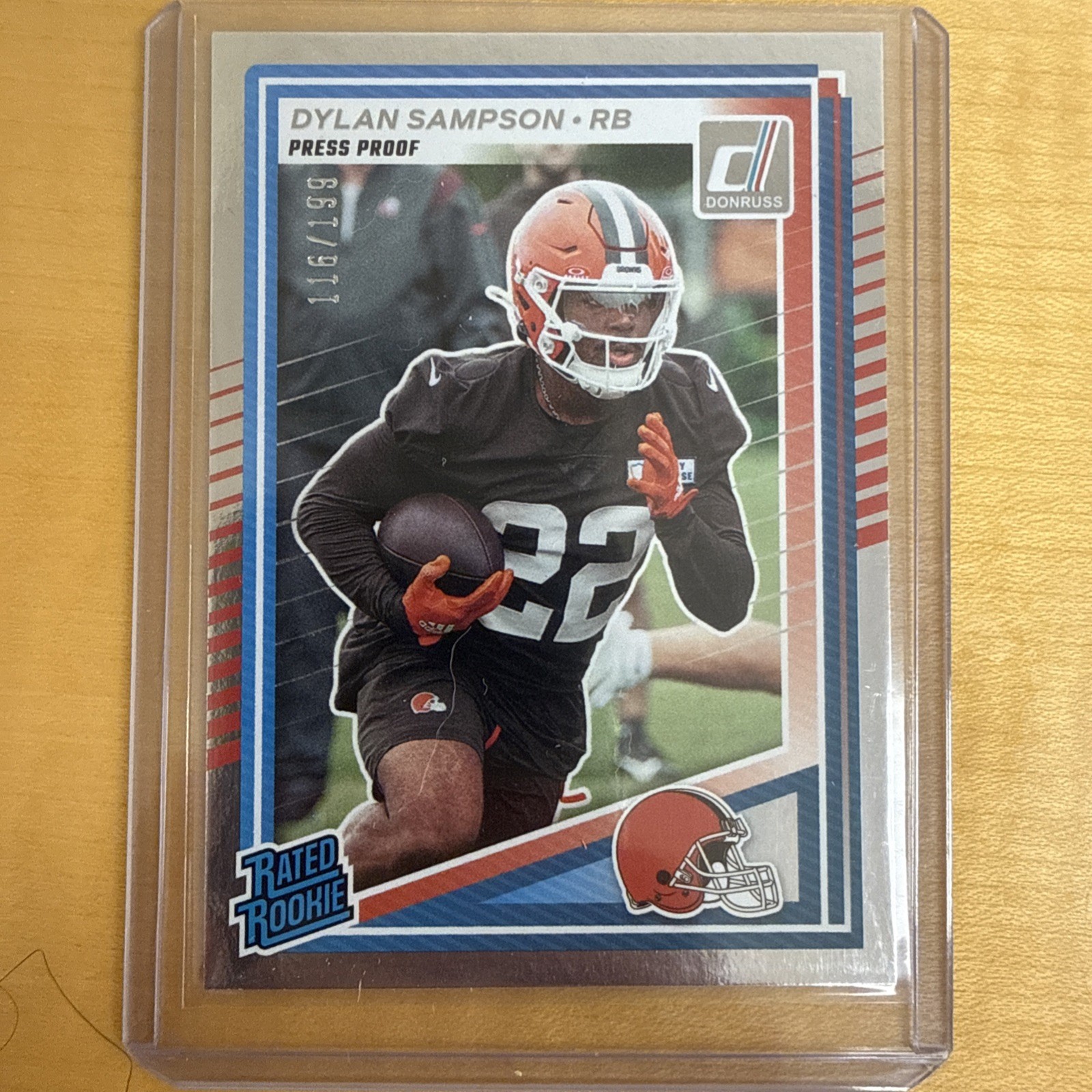 2025 Panini Donruss-DYLAN SAMPSON #389 Rated Rookie Silver Press Proof /199 SP