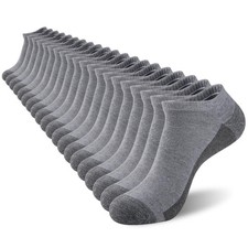 COOVAN Men Athletic Ankle Socks 12 pack Low Cut Short Cushion Casual Sock 65288