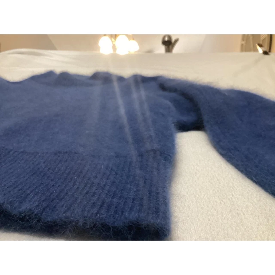 Rafaella petite small blue angora, lambs wool, nylon sweater vintage - Image 2 of 4