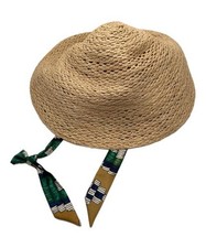 45R cappello in rafia / cappello in paglia / cappello con ombrello naturale