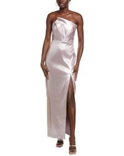 Aidan Mattox Coated Column Gown Women's