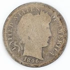 1896-S Barber Dime Silver 10c